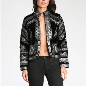 Raga Black Beaded Velvet Eclipse Jacket